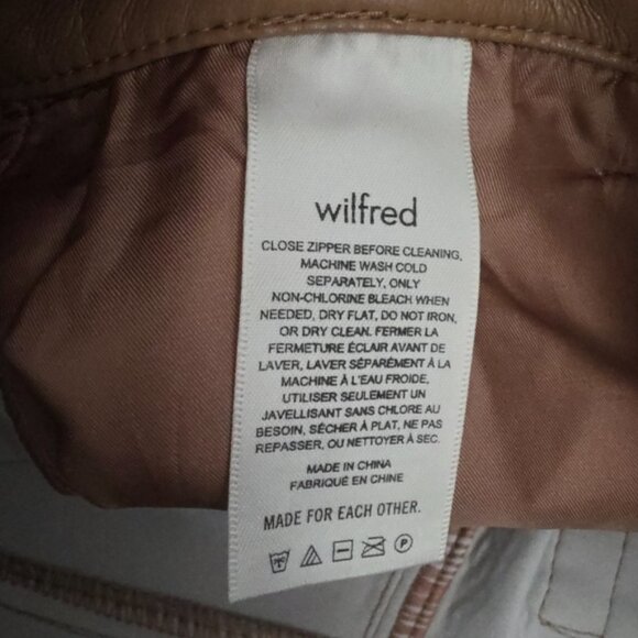 Wilfred Melina Faux Leather Cropped Straight Leg Pants 8 - Picture 11 of 14